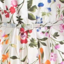 Oscar De La Renta Osca De La Renta White Floral Printed Belted Maxi Dress L For Women 11 Oscar De La Renta Osca De La Renta White Floral Printed Belted Maxi Dress L For Women -Oscar de la Renta Sales Shop luxury women oscar de la rentaslug used clothes p174223 006