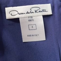 Oscar De La Renta Cobalt Blue Silk Fit And Flare Sleeveless Dress S For Women -Oscar de la Renta Sales Shop luxury women oscar de la rentaslug used clothes p176233 007