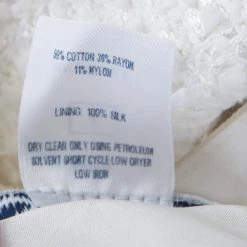 Oscar De La Renta White Chiffon And Tweed Lace Applique Sleeveless Dress S For Women -Oscar de la Renta Sales Shop luxury women oscar de la rentaslug used clothes p185619 002