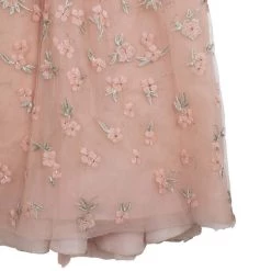 Oscar De La Renta Pink Floral Embellished Evening Gown Spring 2013 L For Women -Oscar de la Renta Sales Shop luxury women oscar de la rentaslug used clothes p20878 0009