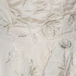 Oscar De La Renta Off White Embellished Silk Strapless Layered Tulle Wedding Gown L For Women -Oscar de la Renta Sales Shop luxury women oscar de la rentaslug used clothes p218513 012