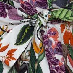 Oscar De La Renta White Jungle Print Silk Stretch Maxi Dress S For Women -Oscar de la Renta Sales Shop luxury women oscar de la rentaslug used clothes p218890 006