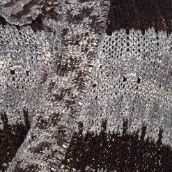 Oscar De La Renta Brown & Bronze Silk Knit Cardigan L For Women -Oscar de la Renta Sales Shop luxury women oscar de la rentaslug used clothes p223626 006