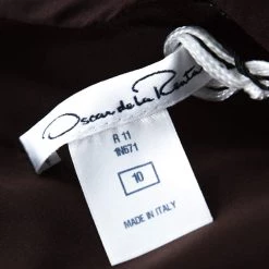 Oscar De La Renta Brown Abstract Print Silk Twill Ruffled Dress L For Women 12 Oscar De La Renta Brown Abstract Print Silk Twill Ruffled Dress L For Women -Oscar de la Renta Sales Shop luxury women oscar de la rentaslug used clothes p223899 002