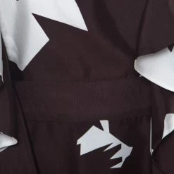 Oscar De La Renta Brown Abstract Print Silk Twill Ruffled Dress L For Women 11 Oscar De La Renta Brown Abstract Print Silk Twill Ruffled Dress L For Women -Oscar de la Renta Sales Shop luxury women oscar de la rentaslug used clothes p223899 004