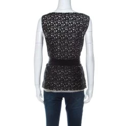 Oscar De La Renta Black Lace Bow Detail Sleeveless Top L For Women 10 Oscar De La Renta Black Lace Bow Detail Sleeveless Top L For Women -Oscar de la Renta Sales Shop luxury women oscar de la rentaslug used clothes p236083 002