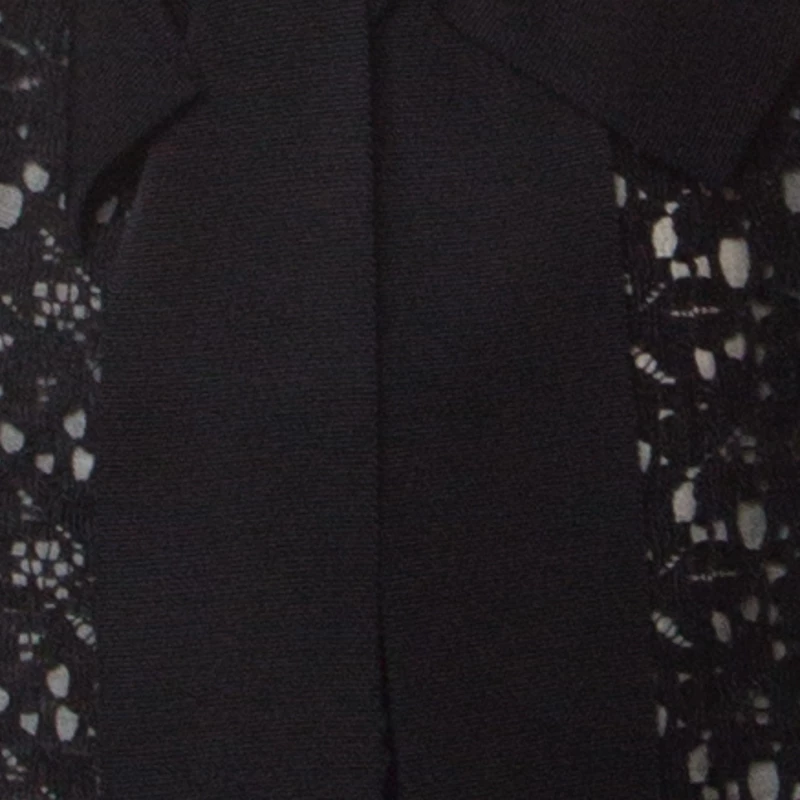 Oscar De La Renta Black Lace Bow Detail Sleeveless Top L For Women 6 Oscar De La Renta Black Lace Bow Detail Sleeveless Top L For Women - Image 4