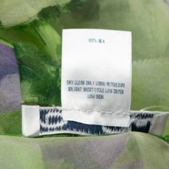 Oscar De La Renta Green Floral Print Chiffon Top L For Women -Oscar de la Renta Sales Shop luxury women oscar de la rentaslug used clothes p241771 004