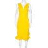 Oscar De La Renta Yellow Stretch Cotton Ruffled Hem Midi Dress S For Women 2 Oscar De La Renta Yellow Stretch Cotton Ruffled Hem Midi Dress S For Women -Oscar de la Renta Sales Shop luxury women oscar de la rentaslug used clothes p247937 001