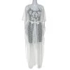 Oscar De La Renta White Crochet Maxi Belted Kaftan S For Women -Oscar de la Renta Sales Shop luxury women oscar de la rentaslug used clothes p253456 002