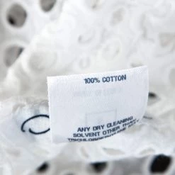 Oscar De La Renta White Eyelet Lace Ruffle Detail Top M For Women -Oscar de la Renta Sales Shop luxury women oscar de la rentaslug used clothes p258267 001