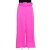Oscar De La Renta Pink Stretch Wool Belted Culottes XL For Women -Oscar de la Renta Sales Shop luxury women oscar de la rentaslug used clothes p276460 001
