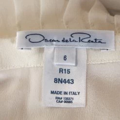 Oscar De La Renta Bicolor Chiffon Pleated A Line Skirt M For Women -Oscar de la Renta Sales Shop luxury women oscar de la rentaslug used clothes p285899 005
