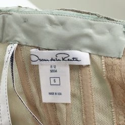 Oscar De La Renta Blue Sequined Silk Resort 2012 Evening Gown S For Women -Oscar de la Renta Sales Shop luxury women oscar de la rentaslug used clothes p29347 006