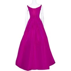 Oscar De La Renta Pink Silk Sleeveless Evening Gown S For Women -Oscar de la Renta Sales Shop luxury women oscar de la rentaslug used clothes p294967 001