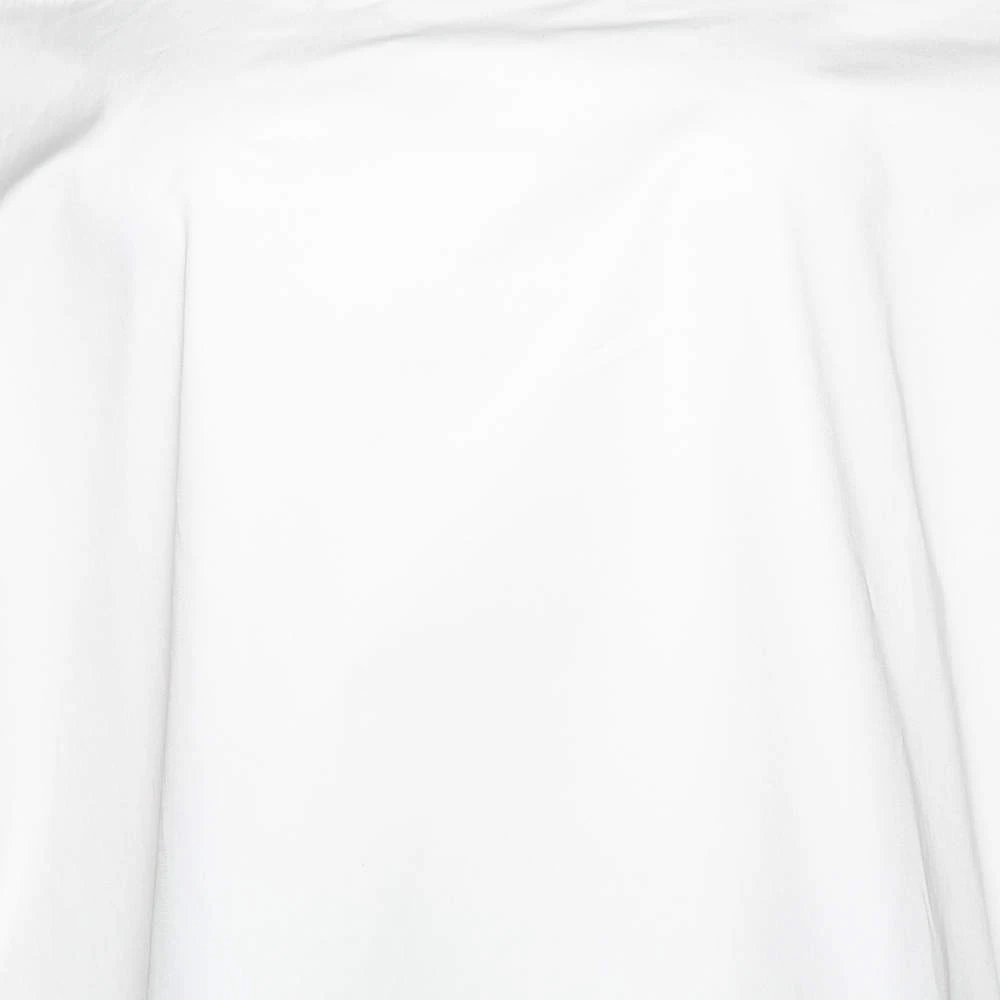 Oscar De La Renta White Stretch Cotton Puff Sleeve Blouse XXL For Women 6 Oscar De La Renta White Stretch Cotton Puff Sleeve Blouse XXL For Women - Image 4