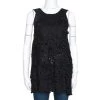 Oscar De La Renta Black Silk Crochet Knit Sleeveless Top S For Women -Oscar de la Renta Sales Shop luxury women oscar de la rentaslug used clothes p303570 001