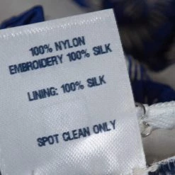 Oscar De La Renta Blue Floral Embroidered Mesh Sleeveless Dress M For Women -Oscar de la Renta Sales Shop luxury women oscar de la rentaslug used clothes p322050 004