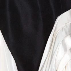 Oscar De La Renta Black Silk Faille Contrast Ruffled Trim Gown L For Women -Oscar de la Renta Sales Shop luxury women oscar de la rentaslug used clothes p323076 006