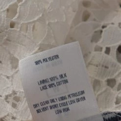 Oscar De La Renta White Lace Floral Appliqued Belted Kaftan M For Women -Oscar de la Renta Sales Shop luxury women oscar de la rentaslug used clothes p325935 005