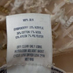 Oscar De La Renta Cream Silk Embellished Coat Dress XL For Women -Oscar de la Renta Sales Shop luxury women oscar de la rentaslug used clothes p339239 006