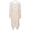 Oscar De La Renta Cream Silk Embellished Coat Dress XL For Women -Oscar de la Renta Sales Shop luxury women oscar de la rentaslug used clothes p339239 007