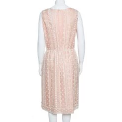 Oscar De La Renta Pale Pink Organza Silk Embroidered Sleeveless Dress XL For Women 10 Oscar De La Renta Pale Pink Organza Silk Embroidered Sleeveless Dress XL For Women -Oscar de la Renta Sales Shop luxury women oscar de la rentaslug used clothes p356894 005