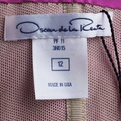 Oscar De La Renta Hot Pink Chiffon Belted Gown L For Women 17 Oscar De La Renta Hot Pink Chiffon Belted Gown L For Women -Oscar de la Renta Sales Shop luxury women oscar de la rentaslug used clothes p39103 0008