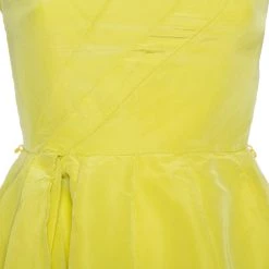 Oscar De La Renta Yellow Silk Front Drape Detail Sleeveless Midi Dress S For Women 12 Oscar De La Renta Yellow Silk Front Drape Detail Sleeveless Midi Dress S For Women -Oscar de la Renta Sales Shop luxury women oscar de la rentaslug used clothes p393186 005 scaled