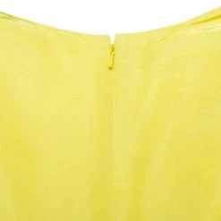 Oscar De La Renta Yellow Silk Front Drape Detail Sleeveless Midi Dress S For Women 13 Oscar De La Renta Yellow Silk Front Drape Detail Sleeveless Midi Dress S For Women -Oscar de la Renta Sales Shop luxury women oscar de la rentaslug used clothes p393186 007