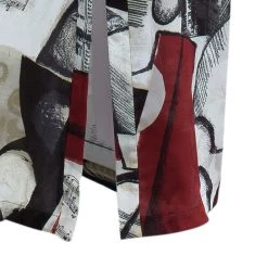 Oscar De La Renta Printed Silk Shirt Maxi Dress M For Women -Oscar de la Renta Sales Shop luxury women oscar de la rentaslug used clothes p40629 005