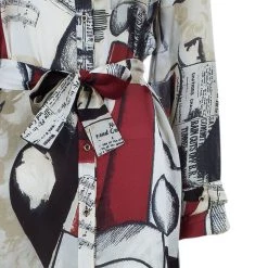 Oscar De La Renta Printed Silk Shirt Maxi Dress M For Women -Oscar de la Renta Sales Shop luxury women oscar de la rentaslug used clothes p40629 006