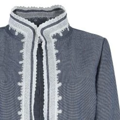 Oscar De La Renta Gray Embroidered Trimming Coat M For Women 13 Oscar De La Renta Gray Embroidered Trimming Coat M For Women -Oscar de la Renta Sales Shop luxury women oscar de la rentaslug used clothes p40835 004