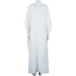 Oscar De La Renta Ivory Beaded Kaftan L For Women -Oscar de la Renta Sales Shop luxury women oscar de la rentaslug used clothes p40838 003