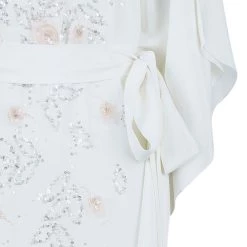 Oscar De La Renta Ivory Beaded Kaftan L For Women -Oscar de la Renta Sales Shop luxury women oscar de la rentaslug used clothes p40838 006