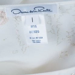 Oscar De La Renta Ivory Beaded Kaftan L For Women -Oscar de la Renta Sales Shop luxury women oscar de la rentaslug used clothes p40838 008