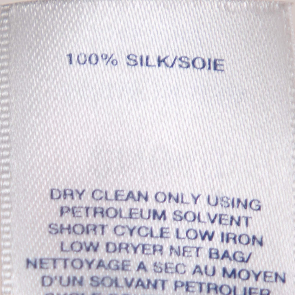 Oscar De La Renta Salmon Pink Silk Ruffle Detail Bustier Mini Dress XL For Women 8 Oscar De La Renta Salmon Pink Silk Ruffle Detail Bustier Mini Dress XL For Women - Image 6