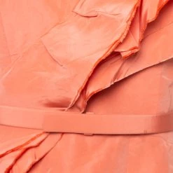 Oscar De La Renta Salmon Pink Silk Ruffle Detail Bustier Mini Dress XL For Women 11 Oscar De La Renta Salmon Pink Silk Ruffle Detail Bustier Mini Dress XL For Women -Oscar de la Renta Sales Shop luxury women oscar de la rentaslug used clothes p412632 007
