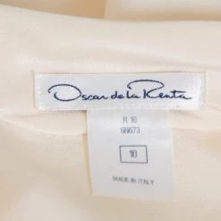 Oscar De La Renta Cream Silk Neck Tie Detail Button Front Shirt Dress L For Women 12 Oscar De La Renta Cream Silk Neck Tie Detail Button Front Shirt Dress L For Women -Oscar de la Renta Sales Shop luxury women oscar de la rentaslug used clothes p414578 005