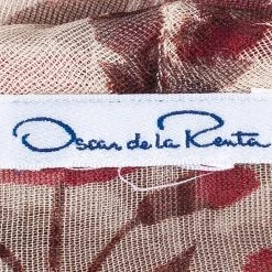 Oscar De La Renta Floral Chiffon Top S For Women -Oscar de la Renta Sales Shop luxury women oscar de la rentaslug used clothes p42980 008