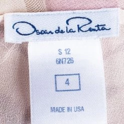 Oscar De La Renta Floral Chiffon Top S For Women -Oscar de la Renta Sales Shop luxury women oscar de la rentaslug used clothes p42980 009