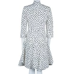 Oscar De La Renta Polka-dot Dress Coat M For Women -Oscar de la Renta Sales Shop luxury women oscar de la rentaslug used clothes p44393 003