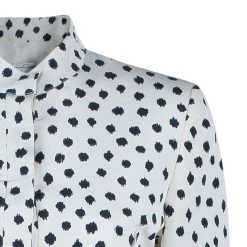Oscar De La Renta Polka-dot Dress Coat M For Women -Oscar de la Renta Sales Shop luxury women oscar de la rentaslug used clothes p44393 004