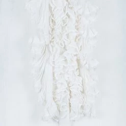 Oscar De La Renta White Crinkle Chiffon Top S For Women -Oscar de la Renta Sales Shop luxury women oscar de la rentaslug used clothes p44395 007