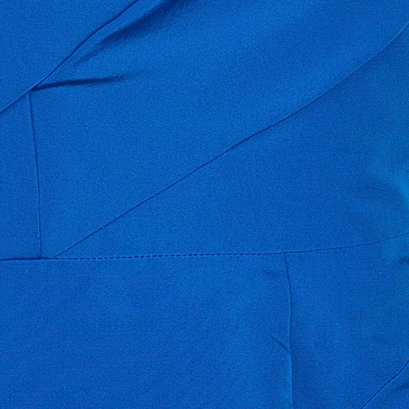 Oscar De La Renta Blue Silk Faille Trumpet Gown M For Women 9 Oscar De La Renta Blue Silk Faille Trumpet Gown M For Women - Image 7