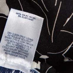 Oscar De La Renta Monochrome Floral Printed Silk Tapered Leg Pants M For Women -Oscar de la Renta Sales Shop luxury women oscar de la rentaslug used clothes p453102 003