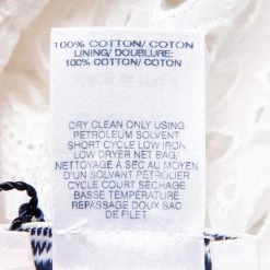 Oscar De La Renta White Lace Ruffle Detail Draped Peplum Top L For Women -Oscar de la Renta Sales Shop luxury women oscar de la rentaslug used clothes p453103 005