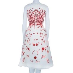 Oscar De La Renta White Organza Embellished Dress S For Women 12 Oscar De La Renta White Organza Embellished Dress S For Women -Oscar de la Renta Sales Shop luxury women oscar de la rentaslug used clothes p45580 003