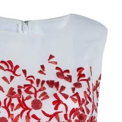 Oscar De La Renta White Organza Embellished Dress S For Women 13 Oscar De La Renta White Organza Embellished Dress S For Women -Oscar de la Renta Sales Shop luxury women oscar de la rentaslug used clothes p45580 004