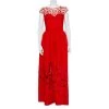 Oscar De La Renta Red Sequin Floral Embellished Cutout Detail Ball Gown L For Women -Oscar de la Renta Sales Shop luxury women oscar de la rentaslug used clothes p459724 001